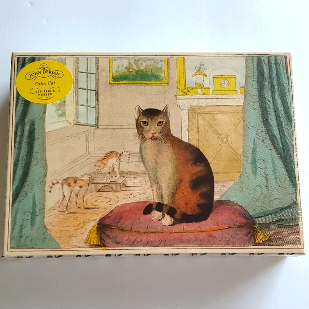 John Derian Calm Cat 750 Piece Puzzle New Sealed